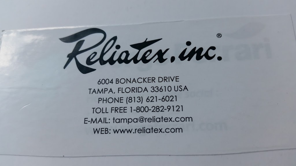 Reliatex Inc | 6004 Bonacker Dr, Tampa, FL 33610, USA | Phone: (813) 621-6021