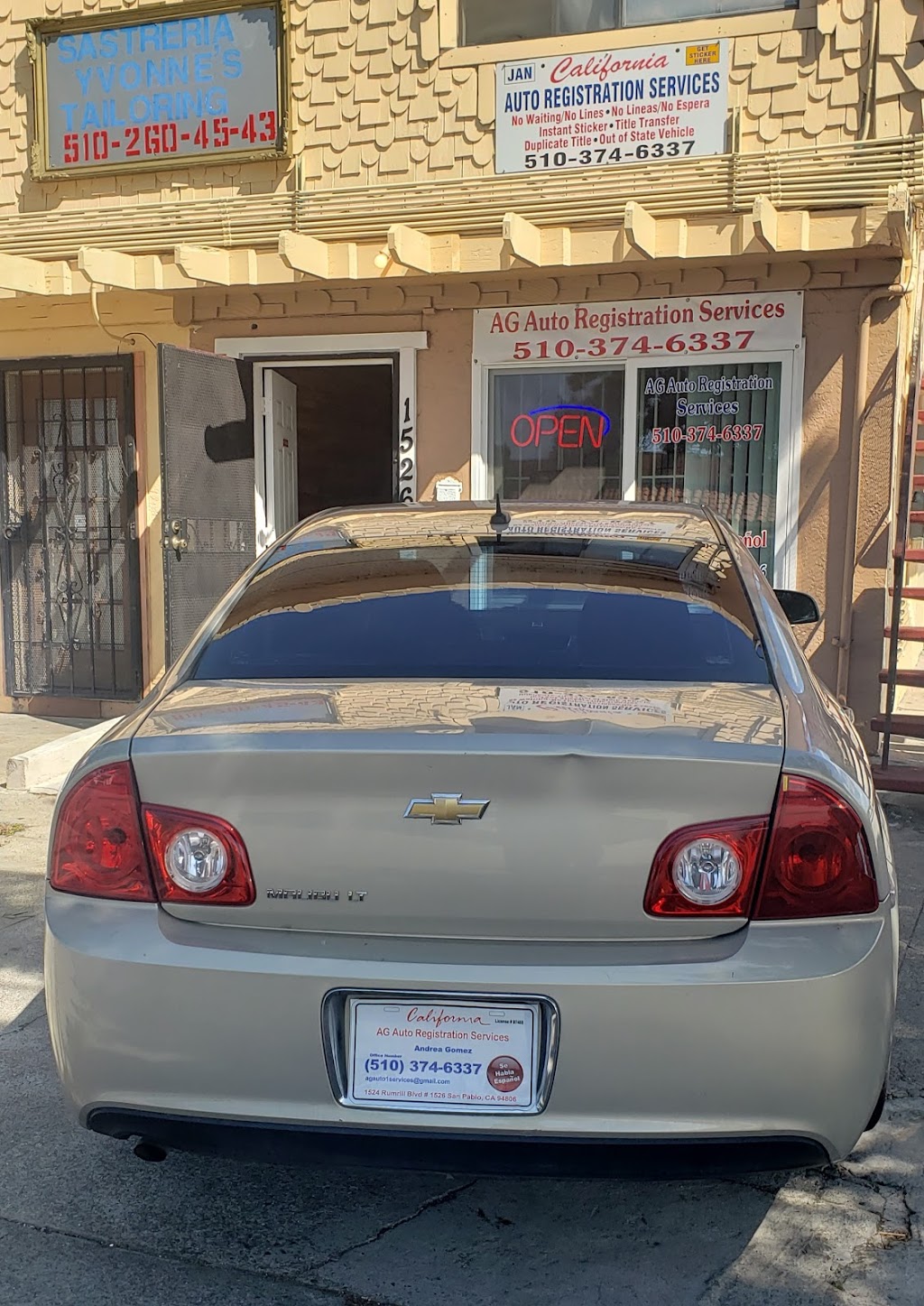 AG Auto Registration Services | 1524 Rumrill Blvd #1526, San Pablo, CA 94806, USA | Phone: (510) 374-6337