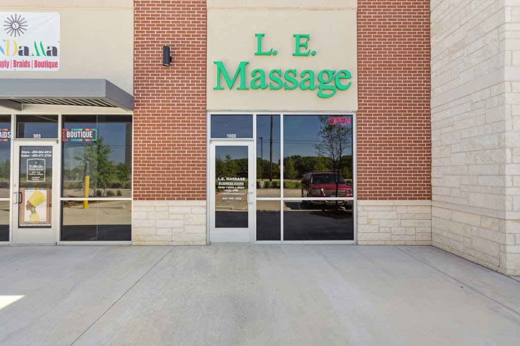 L. E. Massage | 2401 Little Elm Pkwy Suite #1000, Little Elm, TX 75068, USA | Phone: (214) 380-5232