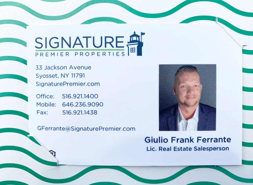 Giulio Ferrante, Signature Premier Properties | 33 Jackson Ave, Syosset, NY 11791, USA | Phone: (646) 236-9090