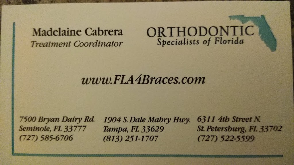 Orthodontic Specialists of Florida - St. Petersburg | 6311 4th St N, St. Petersburg, FL 33702, USA | Phone: (727) 522-5599