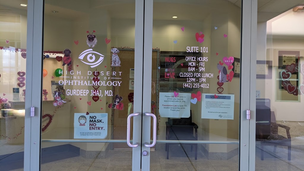 High Desert Institute of Ophthalmology: Gurdeep Jhaj M.D. | 13010 Hesperia Rd Suite 101, Victorville, CA 92395, USA | Phone: (442) 255-4012