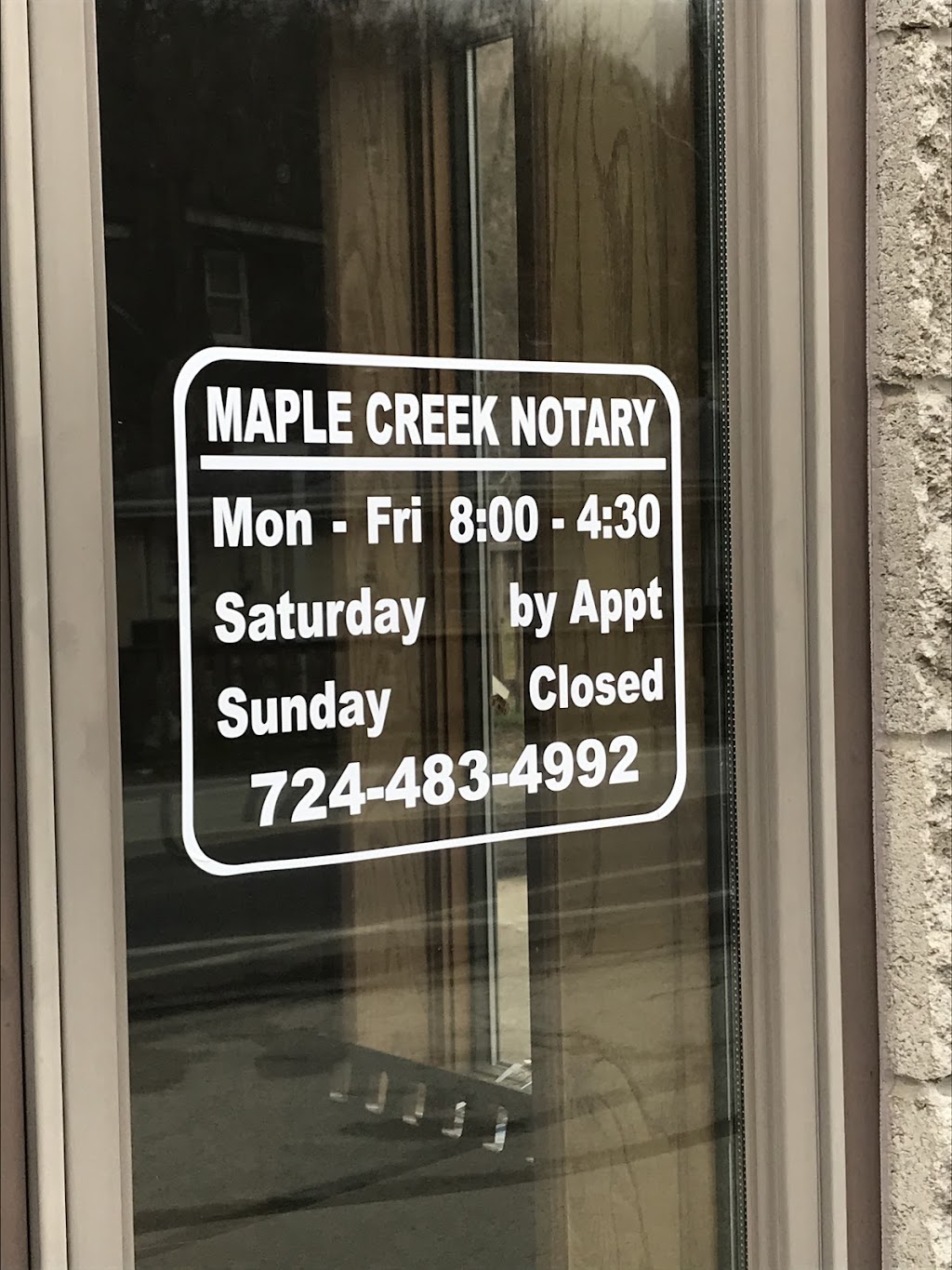 Maple Creek Notary | 306 Maple Creek Rd, Charleroi, PA 15022, USA | Phone: (724) 483-4992