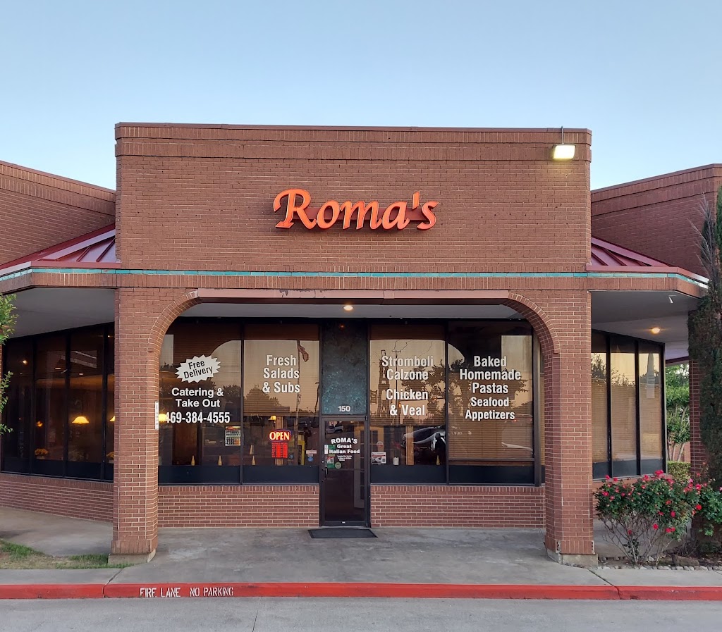 Romas Italian Restaurant - The Colony | 6700 Main St, The Colony, TX 75056 | Phone: (469) 384-4555