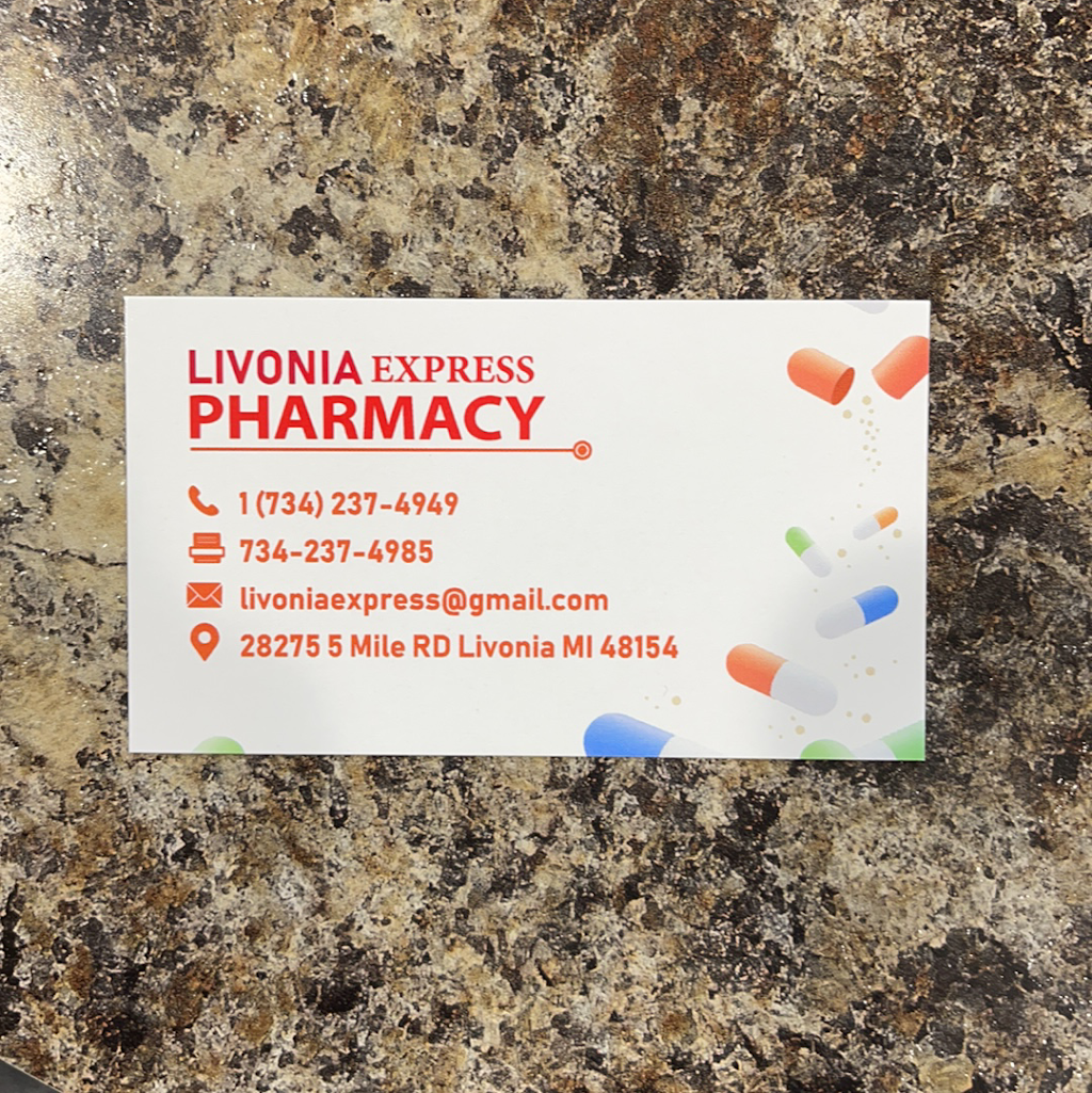 Livonia Express Pharmacy | 28275 Five Mile Rd, Livonia, MI 48154, USA | Phone: (734) 237-4949