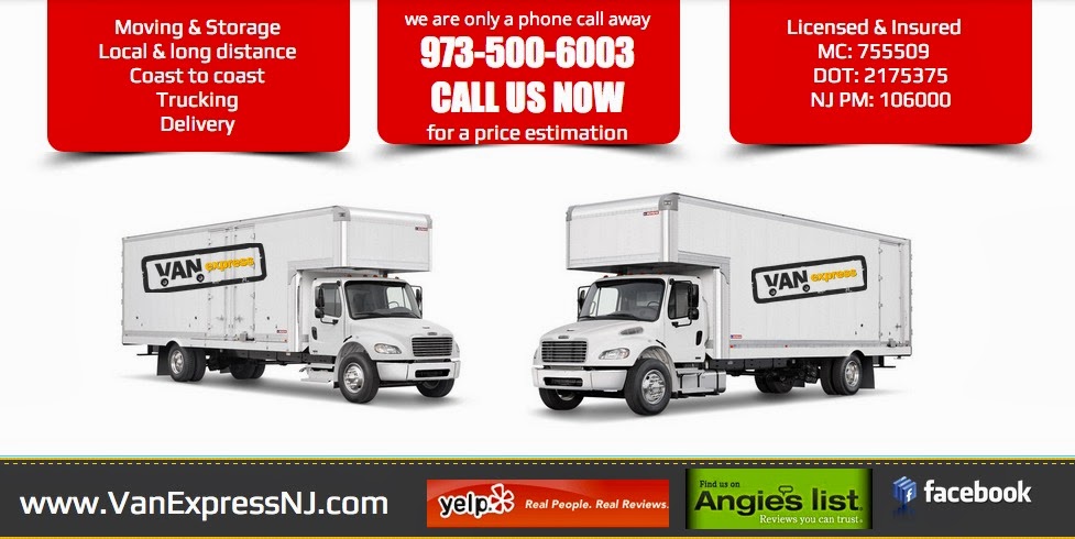 Van Express Moving & Storage | 1275 Bloomfield Ave Building 7 Unit 45, Fairfield, NJ 07004, USA | Phone: (973) 529-8389
