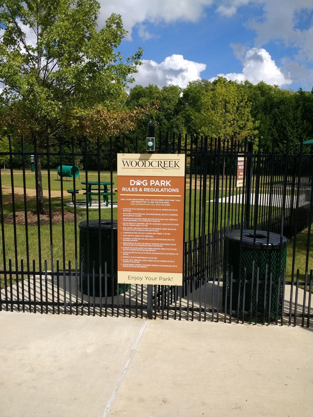 Woodcreek Fate HOA - Dog Park | 62495, Rockwall, TX 75087, USA | Phone: (972) 722-6484