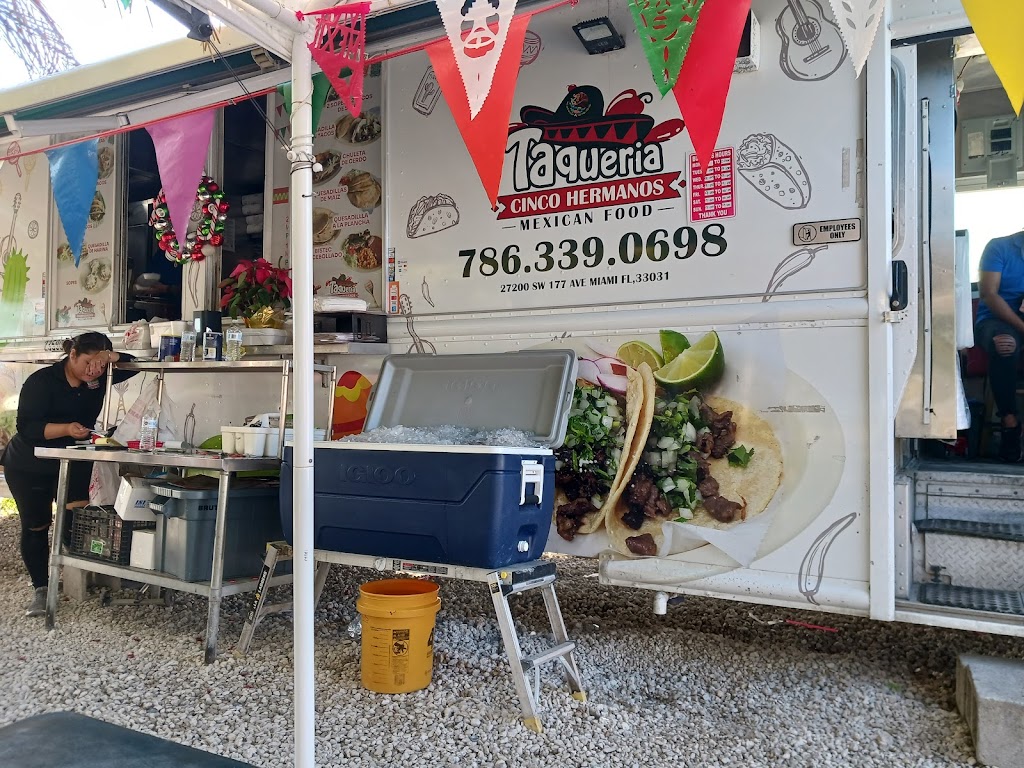 Taqueria Cinco Hermanos Food Truck | 27500, 27200 SW 177th Ave, Homestead, FL 33031, USA | Phone: (786) 339-0698