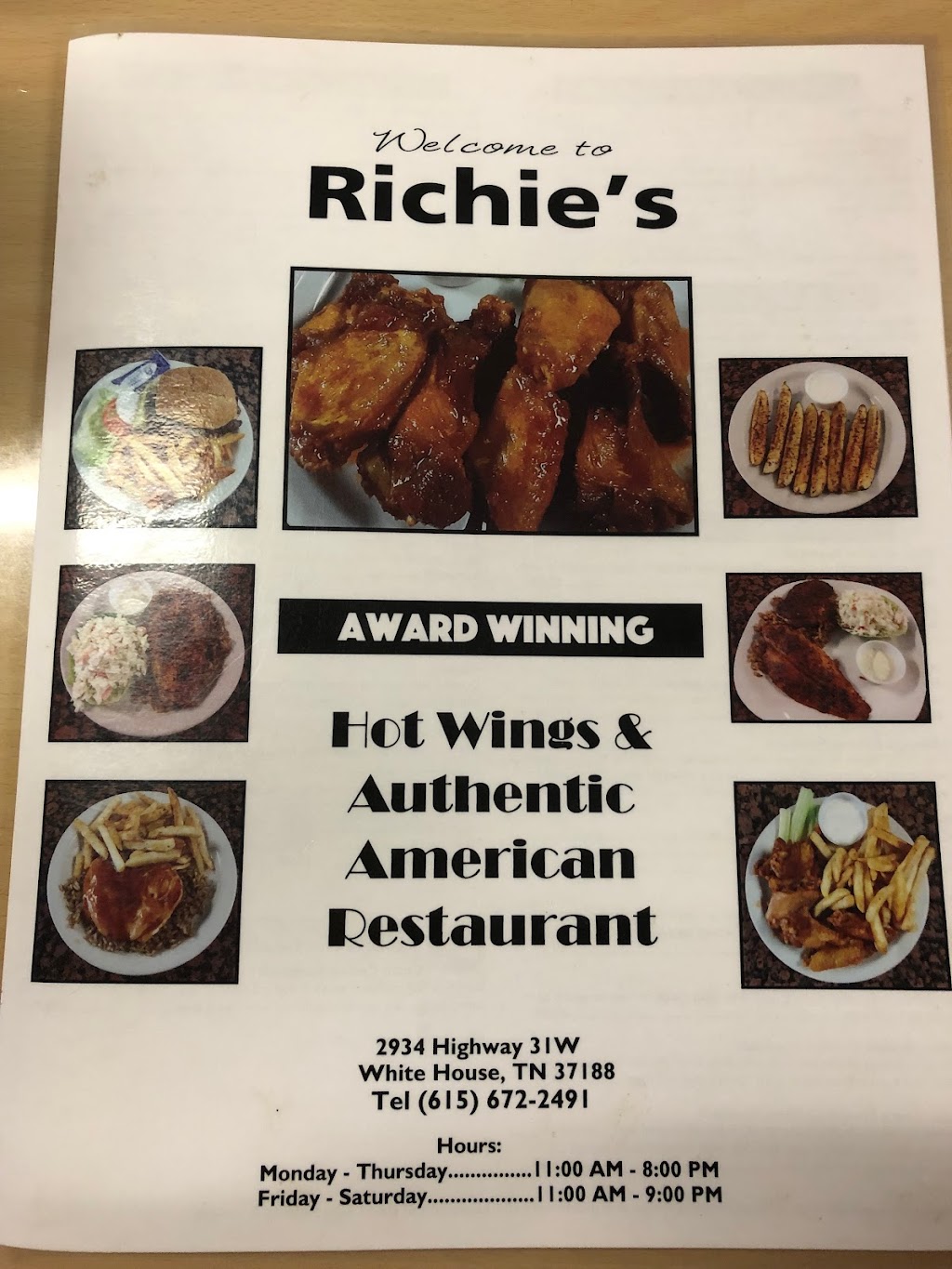 Richies Hot Wings | 2934 US-31W, White House, TN 37188, USA | Phone: (615) 672-2491