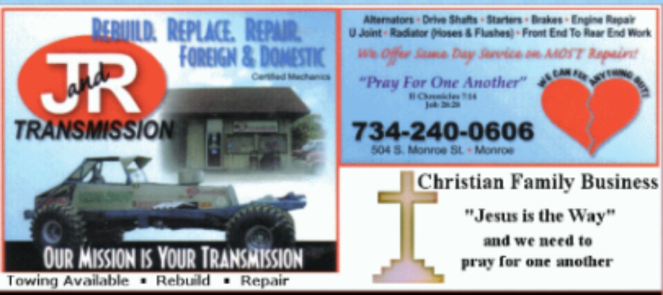 J & R Transmission | 504 S Monroe St, Monroe, MI 48161, USA | Phone: (734) 240-0606