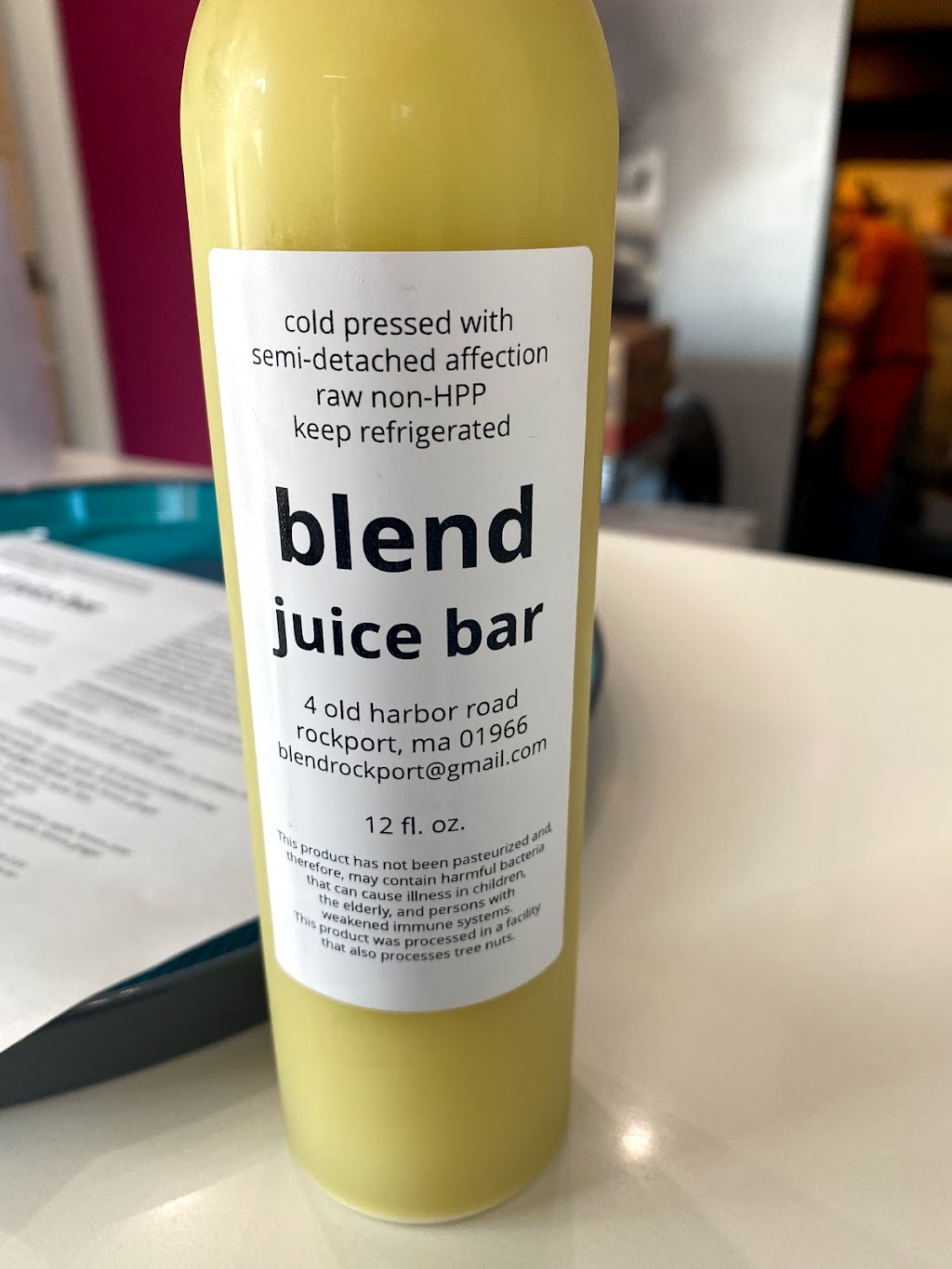 Blend Juice Bar | 4 Old Harbor Rd, Rockport, MA 01966, USA | Phone: (978) 999-2039