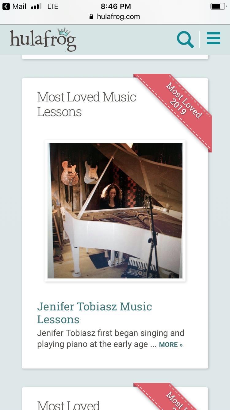 Jenifer Tobiasz Music Lessons | 33 Squam Rd, Rockport, MA 01966, USA | Phone: (978) 675-6104