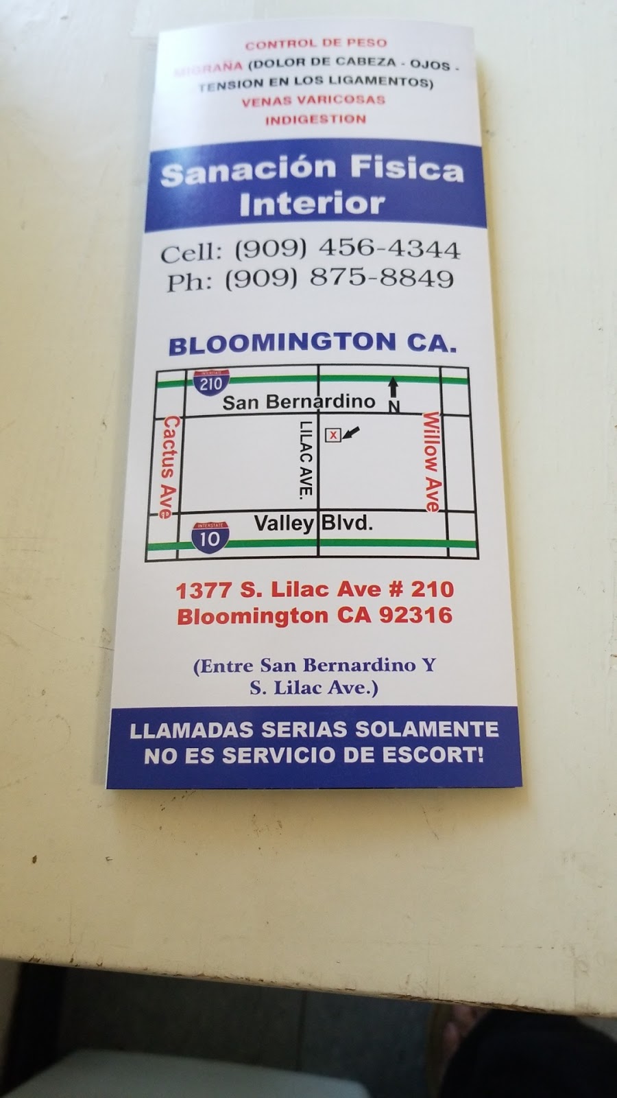 Sobador Yacoemam Y Ke | 1385 S Lilac Ave, Bloomington, CA 92316, USA | Phone: (626) 260-8646