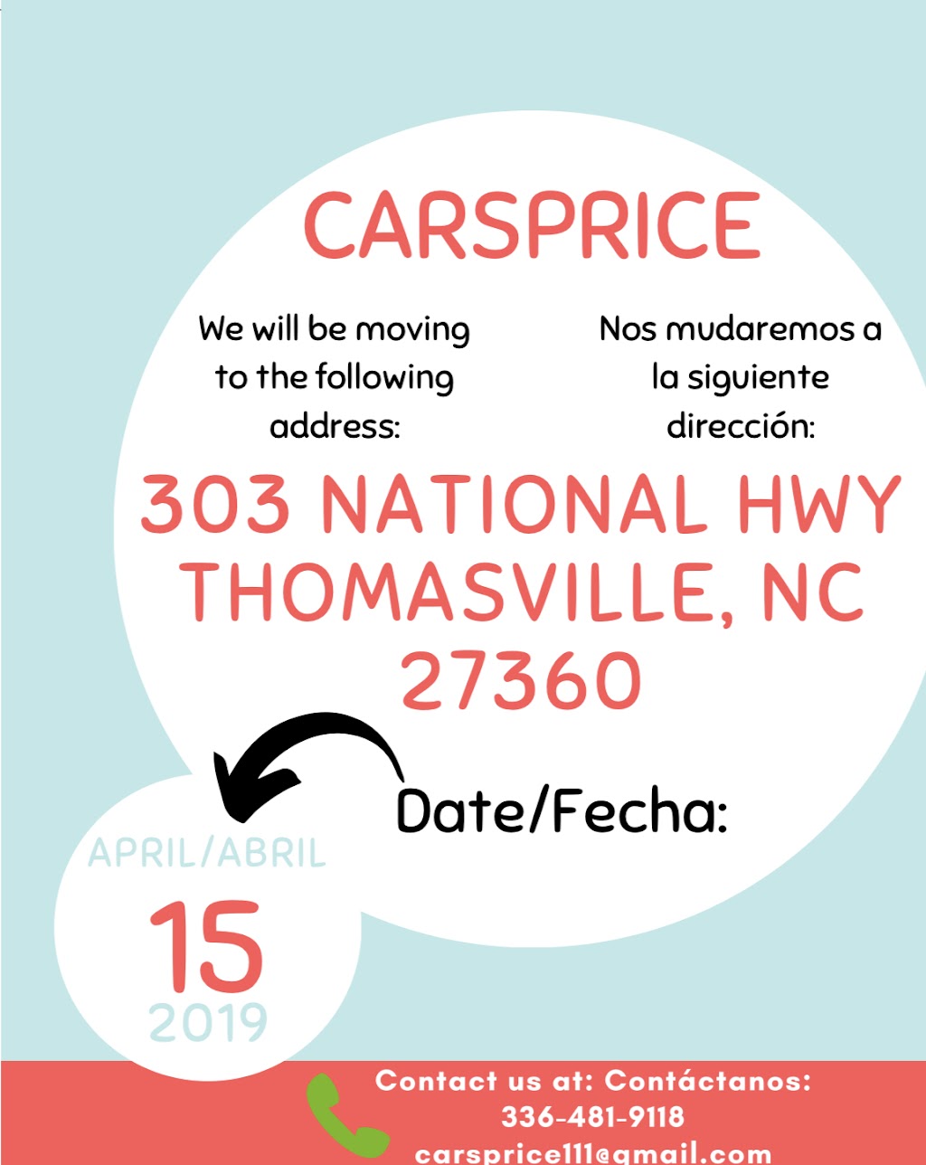 Carsprice | 303 National Hwy, Thomasville, NC 27360, USA | Phone: (336) 481-9118