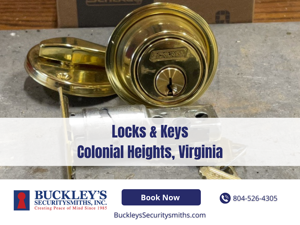 Buckleys Securitysmiths | 2200 Boulevard Suite A, Colonial Heights, VA 23834, USA | Phone: (804) 526-4305