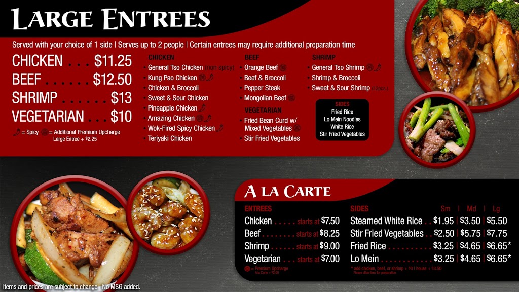 Wongs Wok | 2200 Tanger Blvd #320, Washington, PA 15301, USA | Phone: (724) 225-5775