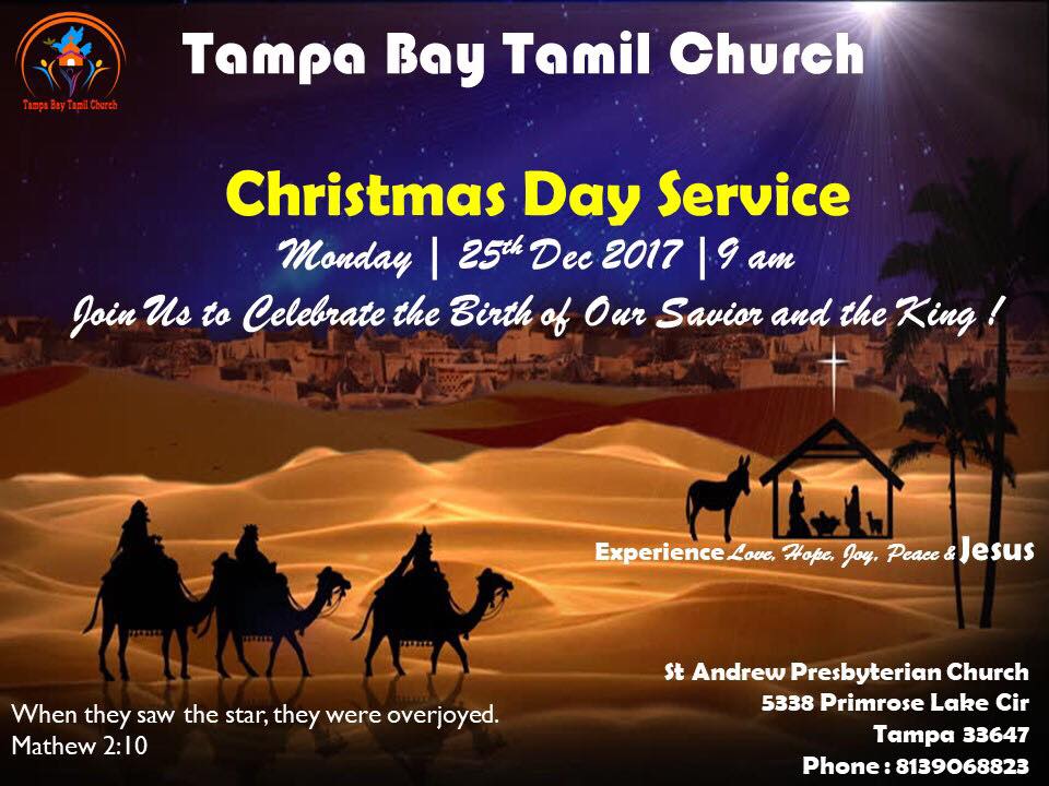 Tampa Bay Tamil Church | 5338 Primrose Lake Cir, Tampa, FL 33647, USA | Phone: (813) 906-8823