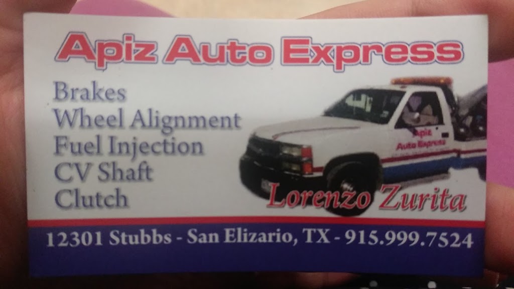Apiz Auto Express | 12301 Stubbs Dr, San Elizario, TX 79849 | Phone: (915) 999-7524