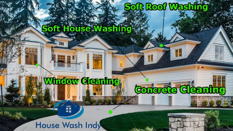 House Wash Indy, LLC | 4840 E 23rd St, Indianapolis, IN 46218, USA | Phone: (317) 762-8053