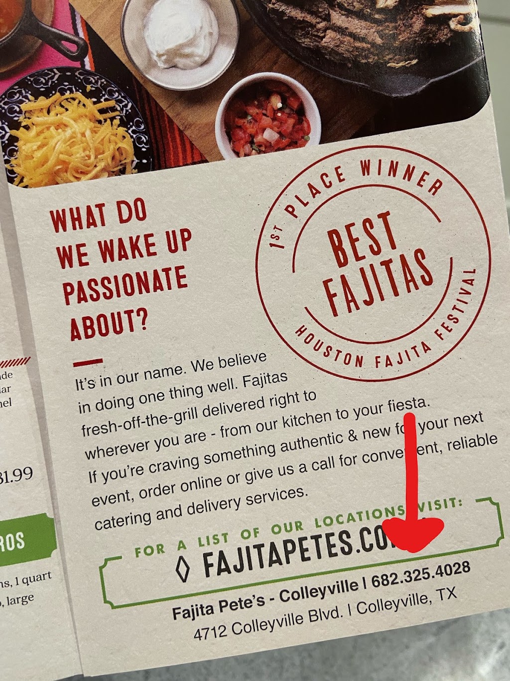 Fajita Petes - Colleyville | 4712 Colleyville Blvd #140, Colleyville, TX 76034, USA | Phone: (682) 325-4028