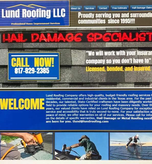 Lund Roofing | 6003 Northview Ct, Aubrey, TX 76227, USA | Phone: (817) 829-2385