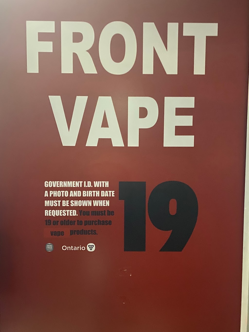 Front vape | 2596 Front Rd, Windsor, ON N9J 2C8, Canada | Phone: (519) 955-5588