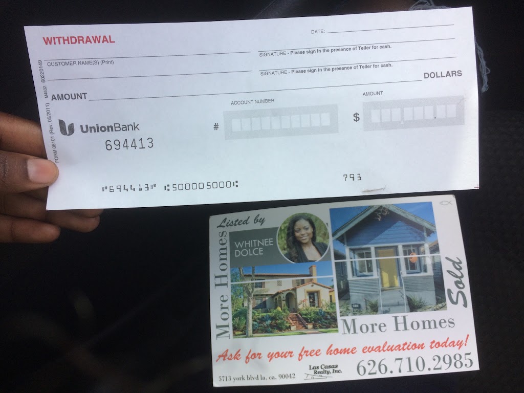 Union Bank | 6301 N Figueroa St, Los Angeles, CA 90042, USA | Phone: (323) 254-3428