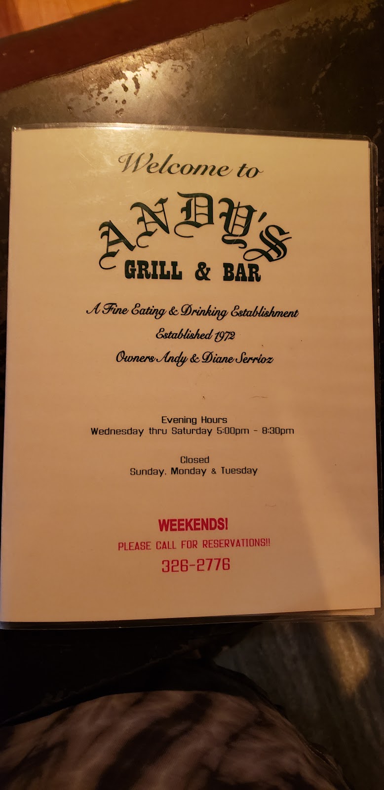 Andys Grill & Bar | 1604 N A St, Wellington, KS 67152, USA | Phone: (620) 326-2776