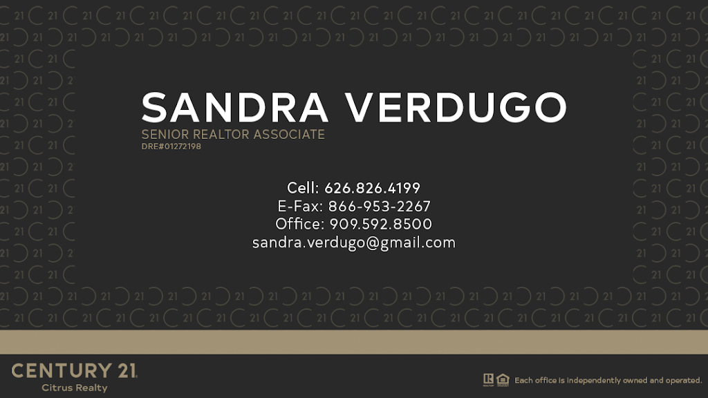 Sandra Verdugo - Real Estate Professional | 1100 Via Verde, San Dimas, CA 91773, USA | Phone: (626) 826-4199