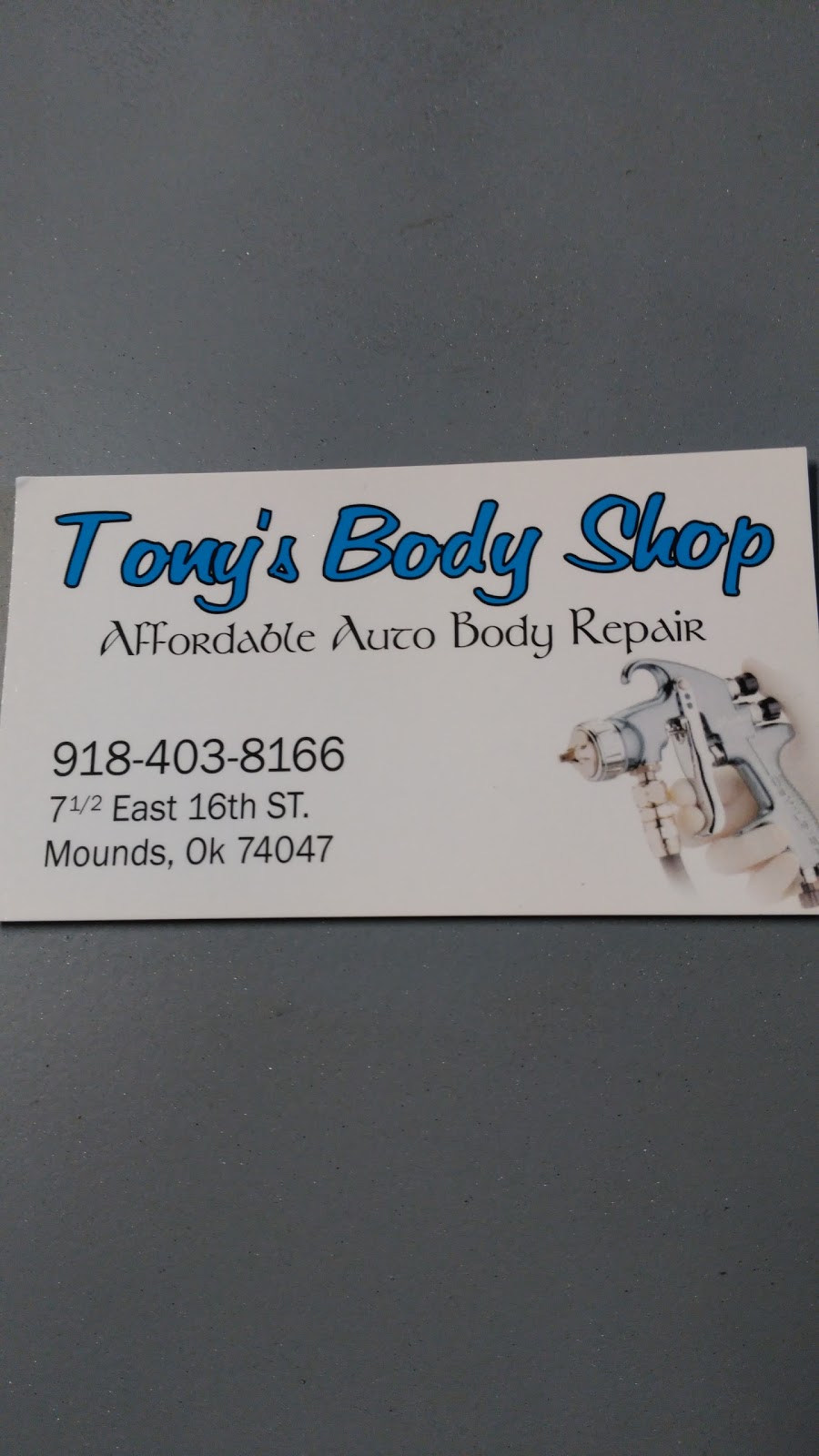 Tonys Body Shop LLC | 7 1/2 16th St, Mounds, OK 74047, USA | Phone: (918) 403-8166
