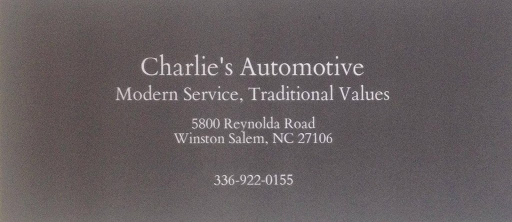 Charlies Automotive Repair, LLC | 5800 Reynolda Rd, Winston-Salem, NC 27106, USA | Phone: (336) 922-0155