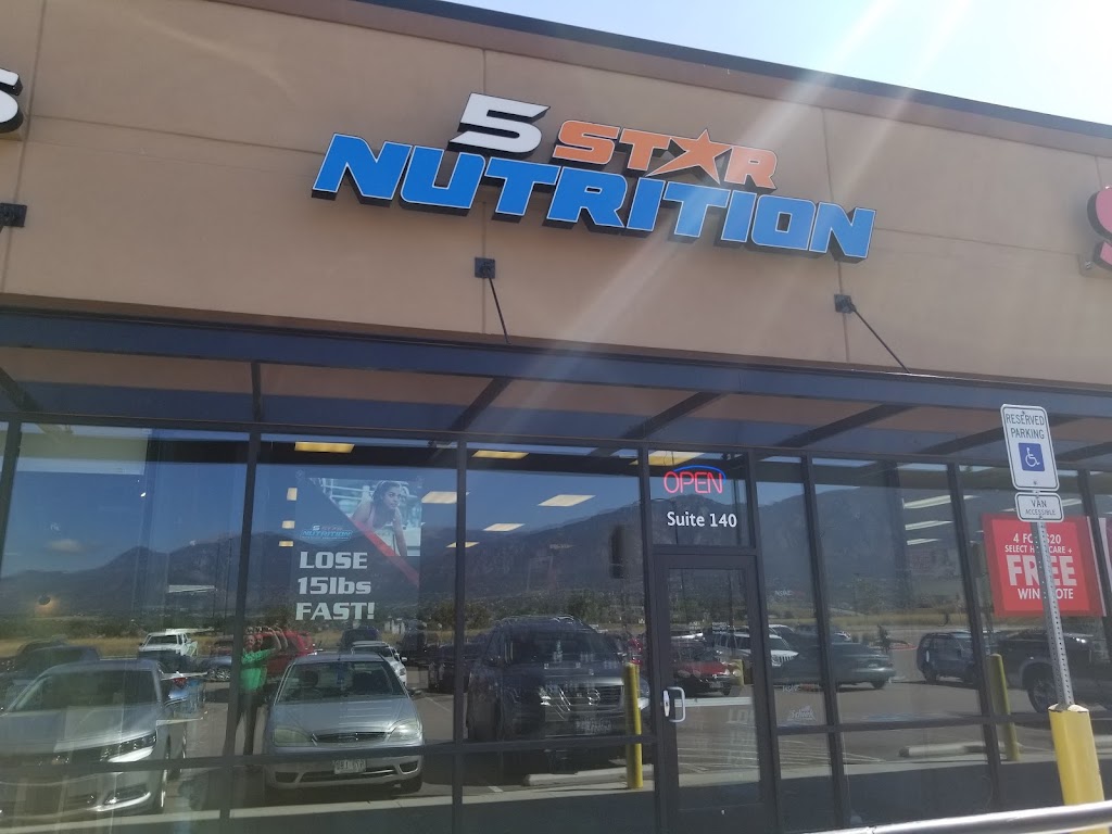 5 Star Nutrition Fort Carson | 4451 Venetucci Blvd #140, Colorado Springs, CO 80906, USA | Phone: (719) 576-9234