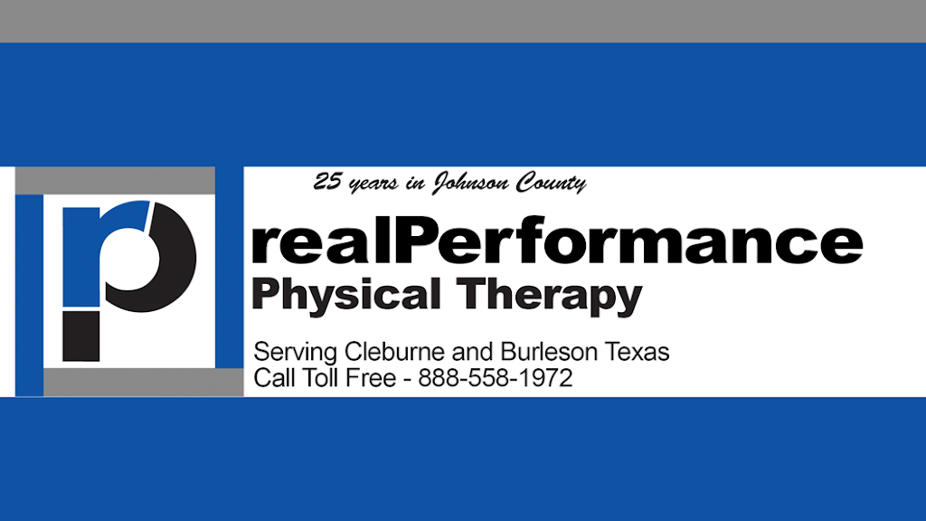 Real Performance Physical Therapy | 1014-A N Nolan River Rd, Cleburne, TX 76033, USA | Phone: (817) 406-1408