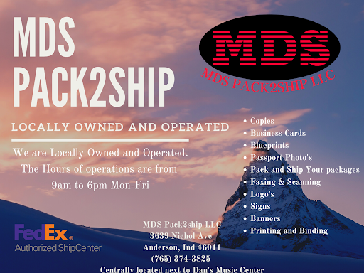 MDS Pack-2-Ship LLC | 3639 Nichol Ave, Anderson, IN 46011, USA | Phone: (765) 374-3825