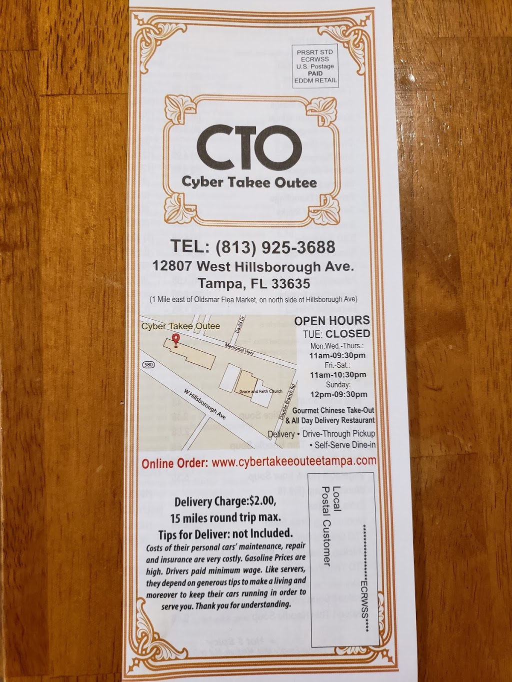 Cyber Takee Outee | 12807 W Hillsborough Ave N, Tampa, FL 33635 | Phone: (813) 925-3688