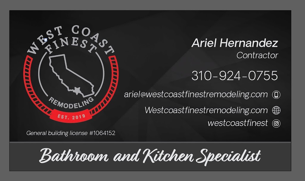 West Coast Finest Remodeling Inc | 425 N Monterey St Unit A, Alhambra, CA 91801, USA | Phone: (310) 924-0755