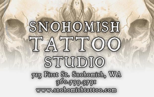 Snohomish Tattoo Studio | 715 1st St, Snohomish, WA 98290, USA | Phone: (360) 799-3791