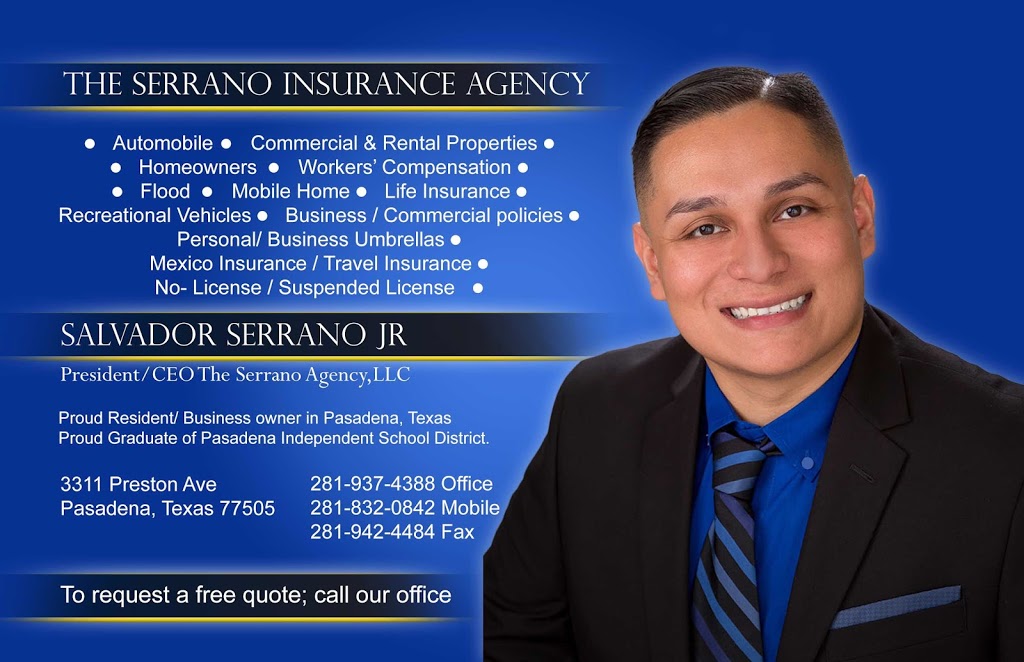 The Serrano Insurance Agency - Progressive Insurance | 3311 Preston Ave, Pasadena, TX 77505 | Phone: (281) 937-4388