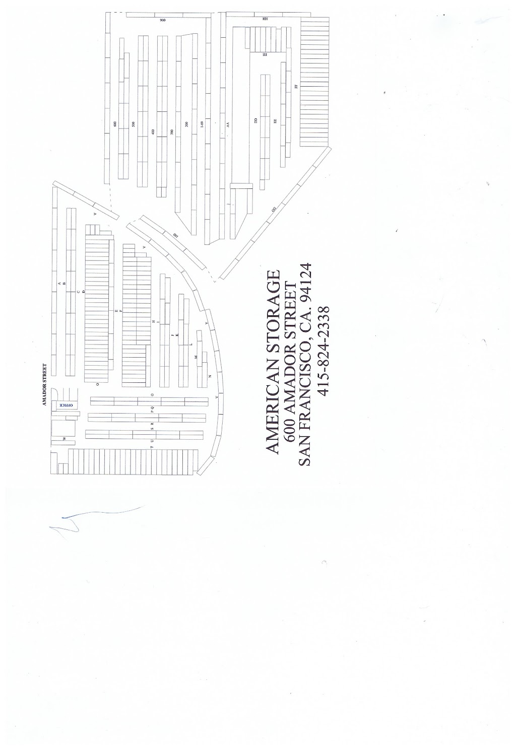 American Storage San Francisco | 600 Amador St, San Francisco, CA 94124, USA | Phone: (415) 824-2338