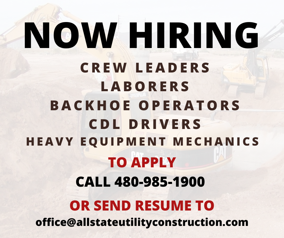 Allstate Utility Construction LLC | 19425 E Germann Rd, Queen Creek, AZ 85142, USA | Phone: (480) 985-1900