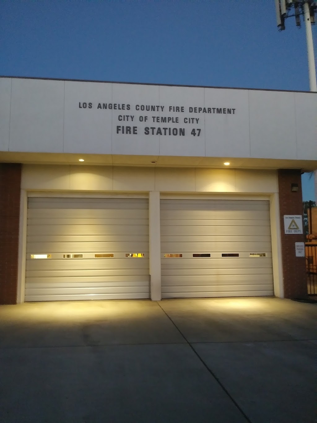 Los Angeles County Fire Dept. Station 47 | 5946 Kauffman Ave, Temple City, CA 91780, USA | Phone: (626) 287-9521