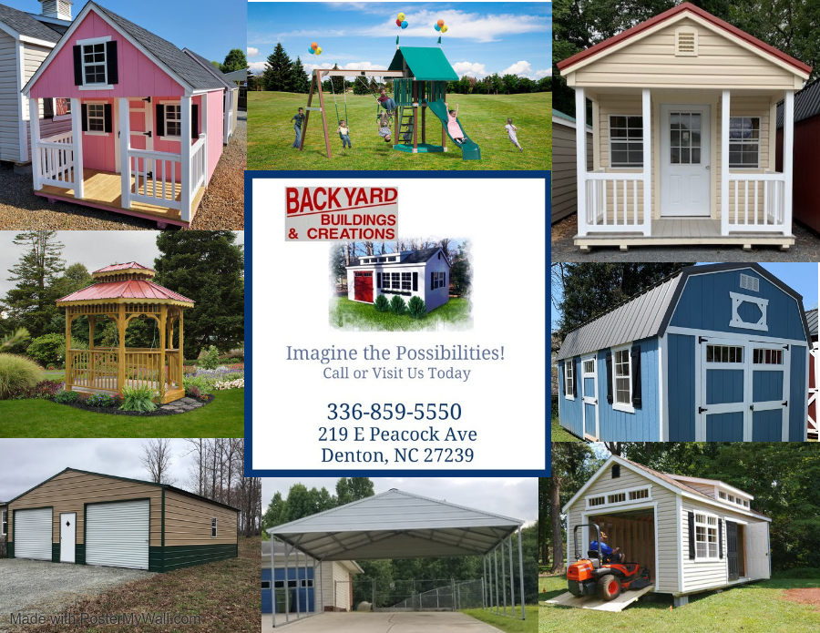 Backyard Buildings and Creations, LLC | 305 3rd St, Denton, NC 27239, USA | Phone: (336) 859-5550