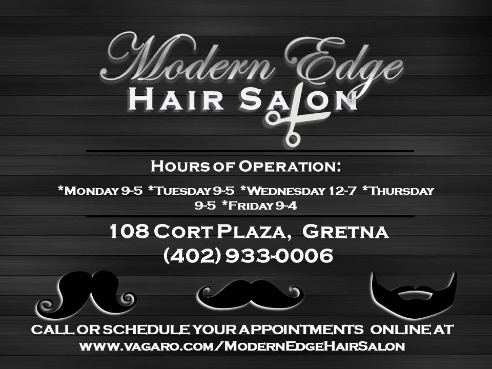 Modern Edge Hair Salon | 108 Cort Plaza, Gretna, NE 68028 | Phone: (402) 933-0006