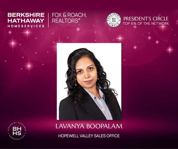 Lavanya Boopalam, Berkshire Hathaway HomeServices Fox & Roach | 800 Denow Rd, Pennington, NJ 08534, USA | Phone: (908) 510-5084