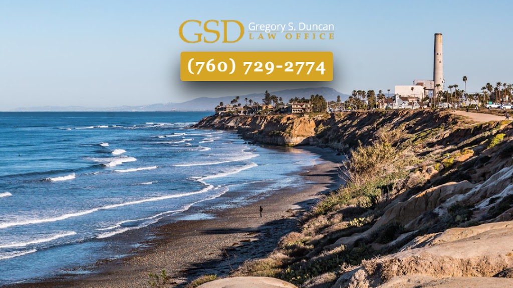 Law Offices of Gregory S. Duncan | 1015 Chestnut Ave STE H3, Carlsbad, CA 92008, USA | Phone: (760) 729-2774