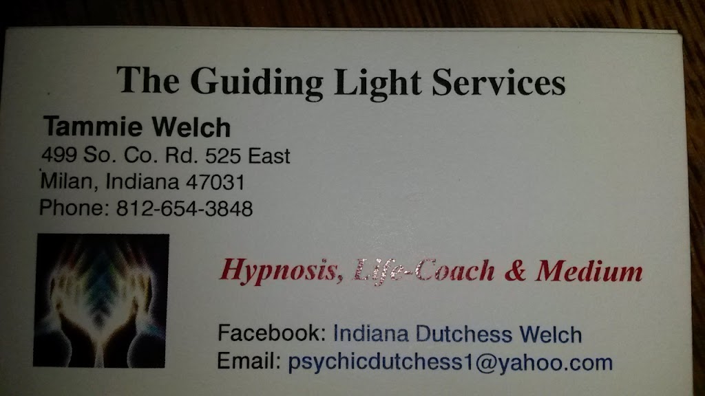 The Guiding light services | 499 S County Rd 525 E, Milan, IN 47031, USA | Phone: (812) 654-3848
