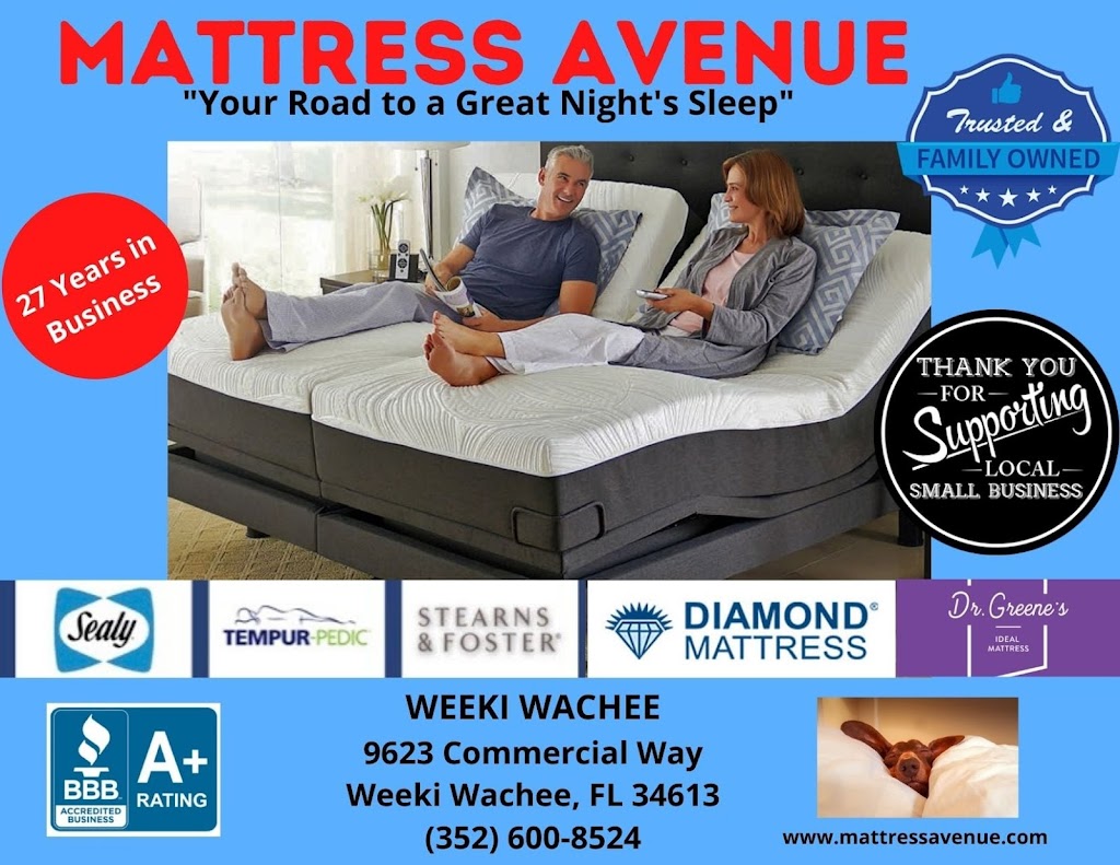 Mattress Avenue of Weeki Wachee- Glen Lakes | 9623 Commercial Way, Spring Hill, FL 34613, USA | Phone: (352) 600-8524