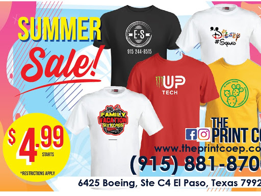 The Print Co. | 6425 Boeing Dr ste c-4, El Paso, TX 79925, USA | Phone: (915) 881-8700