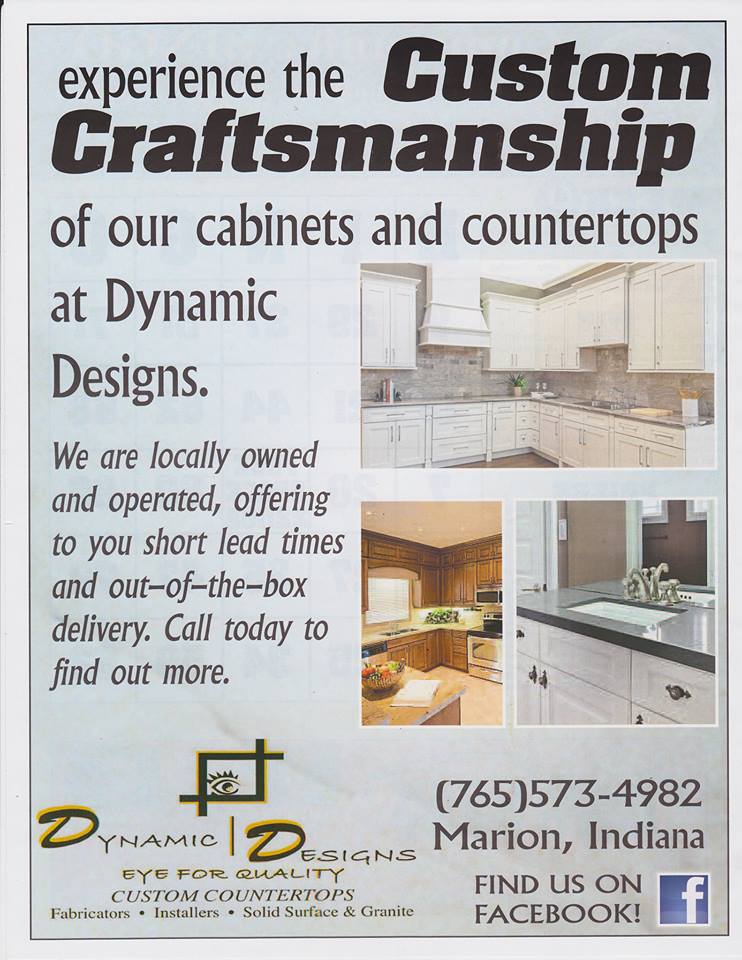 Dynamic Designs Custom Countertops Inc. | 3818 S Lincoln Blvd, Marion, IN 46953, USA | Phone: (765) 573-4982