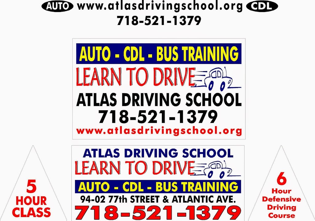 Atlas Driving School | 94-02 77th St, Queens, NY 11416, USA | Phone: (718) 521-1379